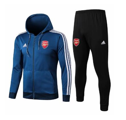 Chaqueta con capucha de entrenamiento Arsenal 2019-2020 traje azul